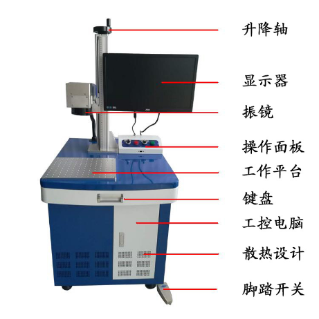 金属铭牌激光打标机 光纤激光打标机20瓦30瓦精密打标